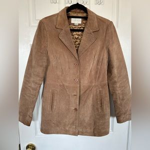 Suede leather jacket
